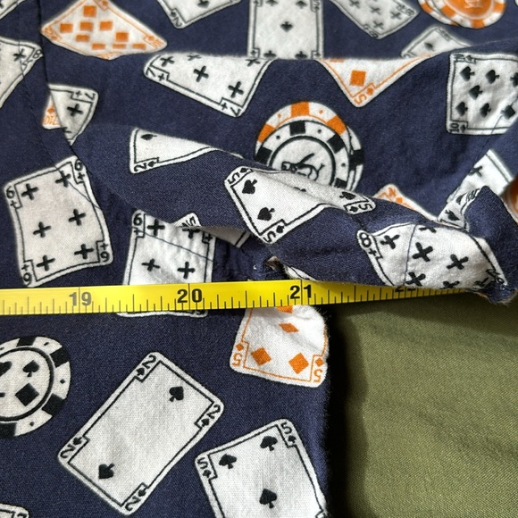 Original Penguin by Munsingwear Men’s Button Down Cards Poker Chips Size Medium - Picture 7 of 11